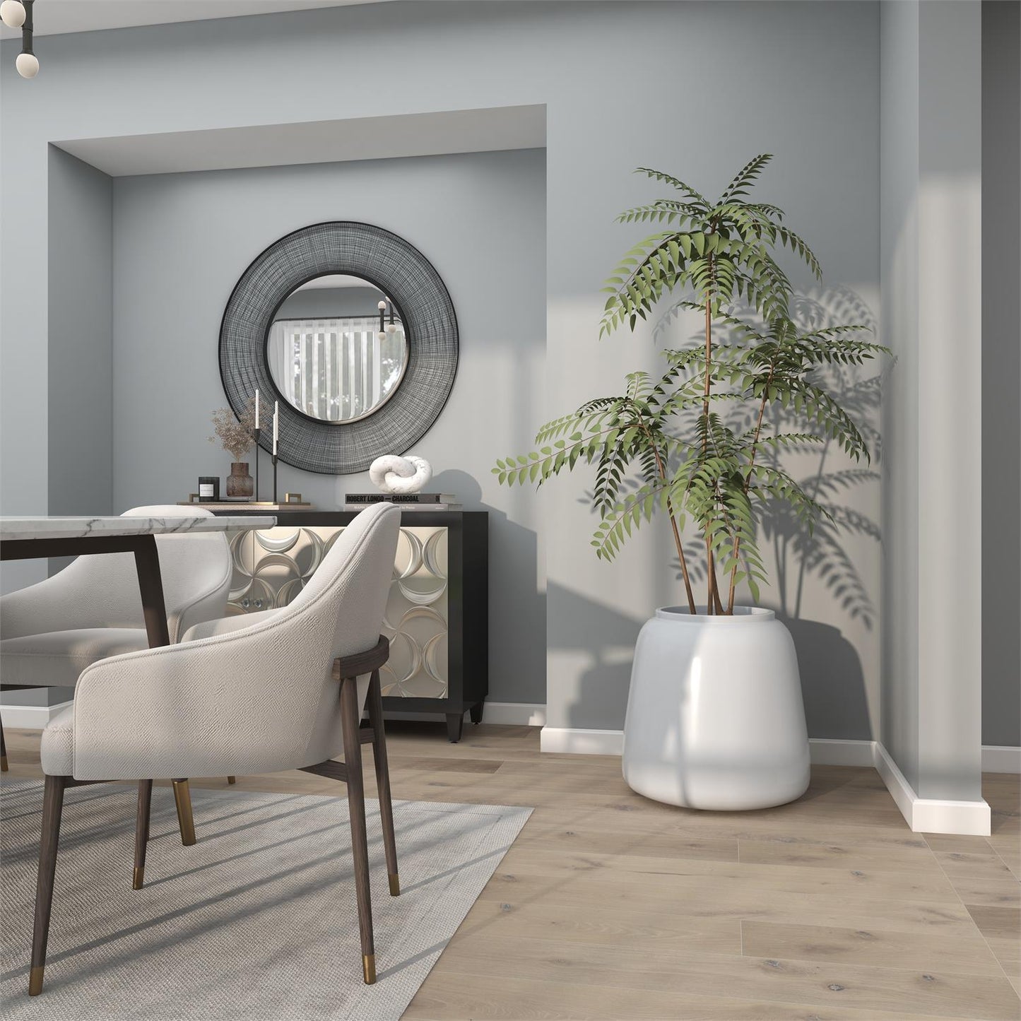 PS WHITE FLOOR VASE