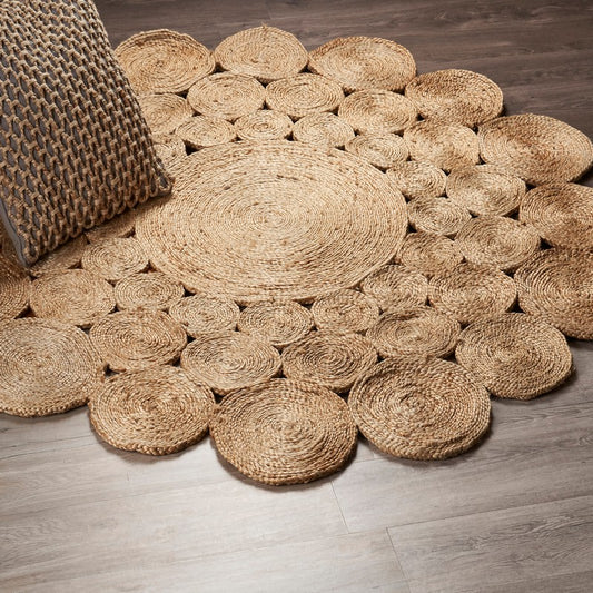 Jute Natural Fiber 4x4 Rug