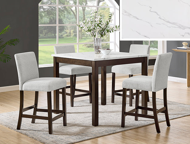 LENNON 5-PC COUNTER DHEIGHT DINING SET