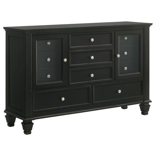 Sandy Beach Queen Storage Sleigh Bed White