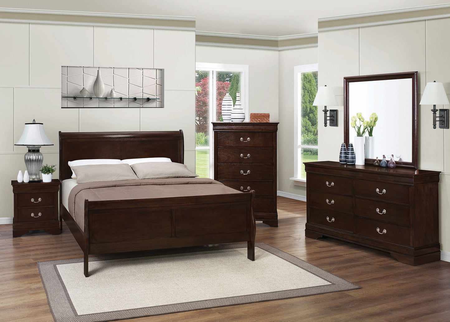 Louis Philippe 5pc Bedroom set