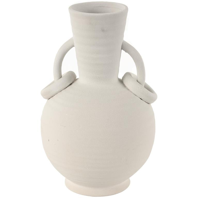 CER VASE 9"W, 13"H