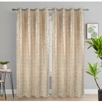 CLEOPATRA JACQUARD PRINTED CURTAIN PANEL