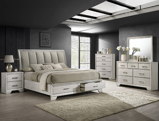 JAYMES WHITE MIST BEDROOM GROUP B6582