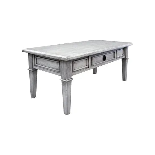 Capris distressed grey coffee table
