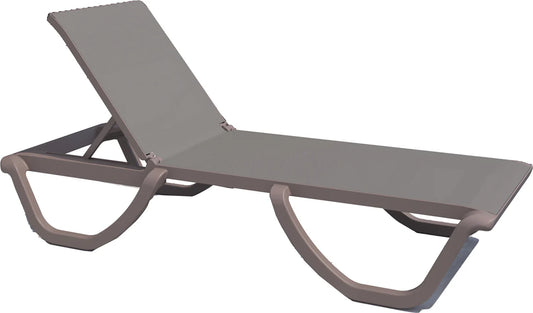 Florence Chaise Lounger Cappuccino Sling