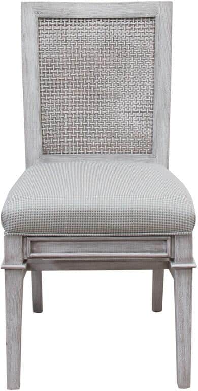 Savannah Wood and Wicker Dining Side Chair