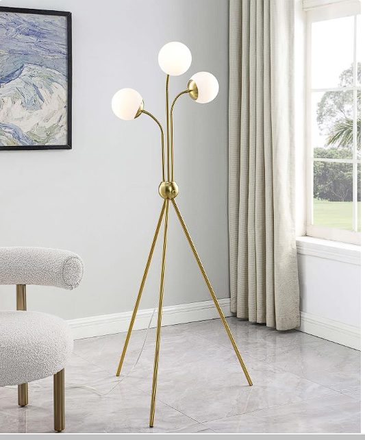 Miley Trio Tree Floor Lamp Gold
