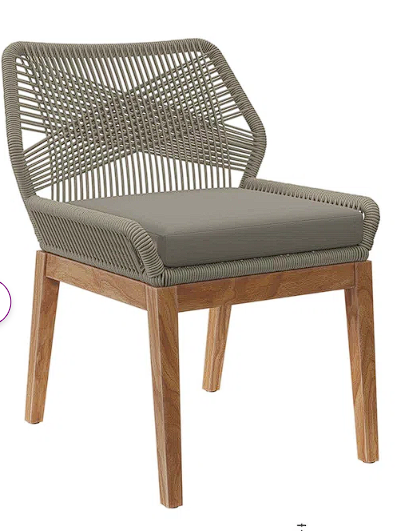 Outdoor Dining Side Chair with Cushion