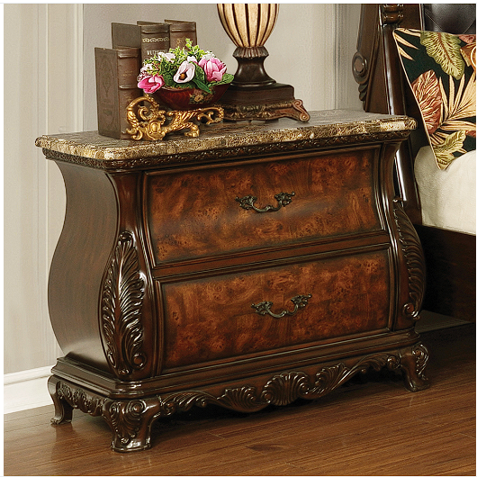 Exeter Queen Tufted Upholstered Sleigh Bed Dark Burl