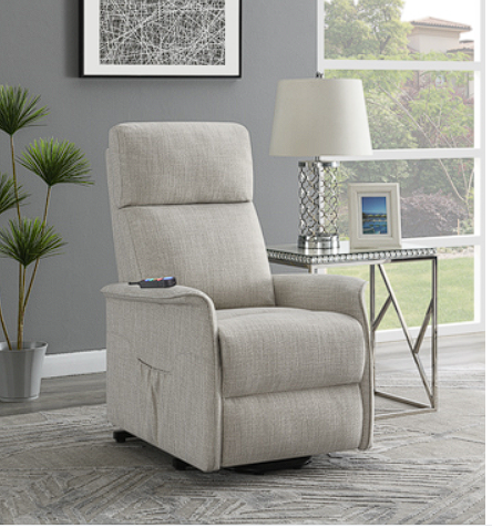 Herrera Power Lift Recliner With Wired Remote Beige