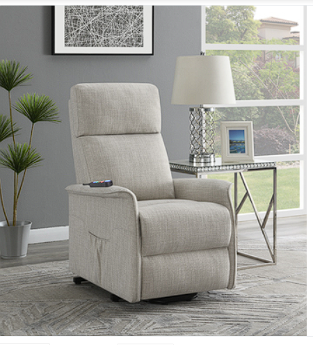 Herrera Power Lift Recliner With Wired Remote Beige