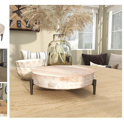 CREAM MANGO WOOD TRAY WITH BLACK METAL LEGS, 13" X 12" X 4"