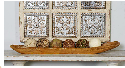 BROWN TEAK WOOD HANDMADE LIVE EDGE TRAY, 36" X 7" X 3"