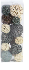 MULTI COLORED DRIED PLANT HANDMADE ORBS & VASE FILLER WITH VARYING DESIGNS