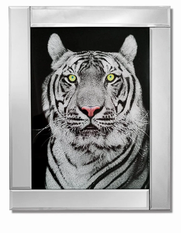 MIRROR PICTURE FRAME WITH GLITTER