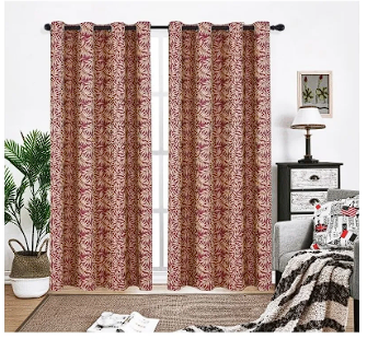 JACQUARD GROMMET CURTAIN (54"X90")