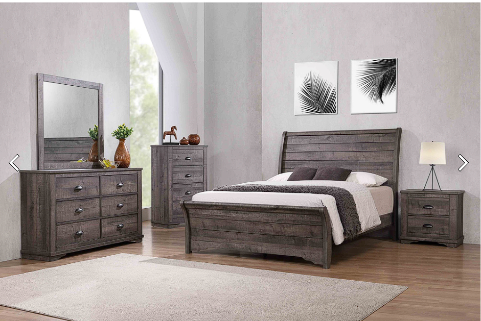 CORALEE BEDFRAME GREY ( FULL)