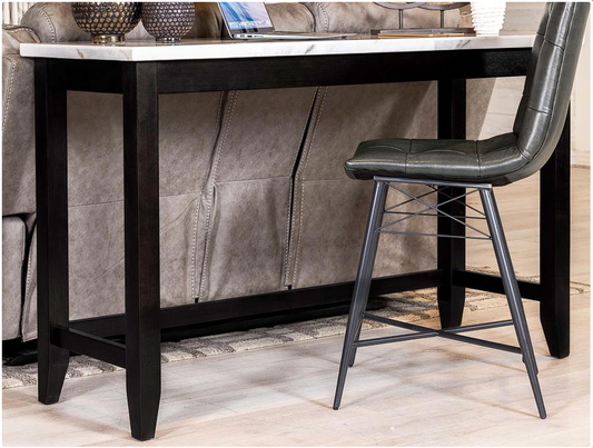 Toby Rectangular Marble Top Counter Height Table