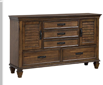 Franco Eastern Bedroom Set Burnished Oak