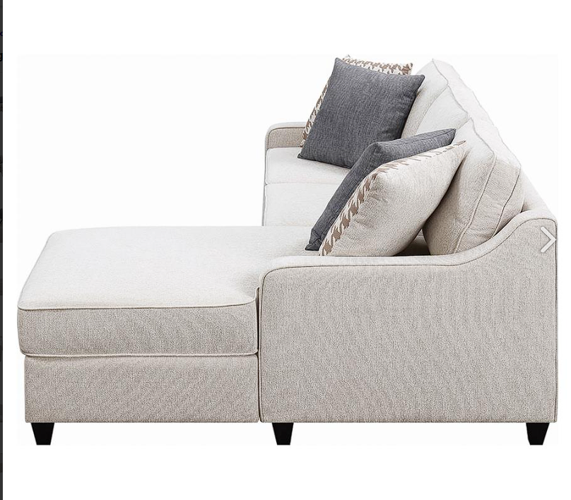 Mcloughlin Upholstered Sectional Platinum