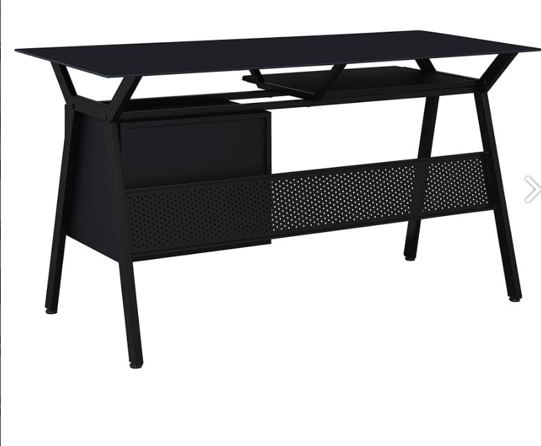Weaving 2-drawer Computer Desk Black