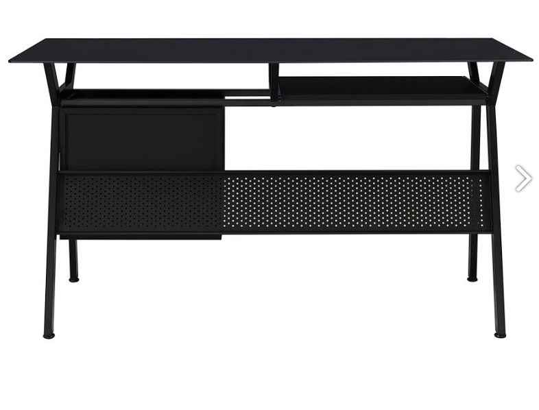 Weaving 2-drawer Computer Desk Black