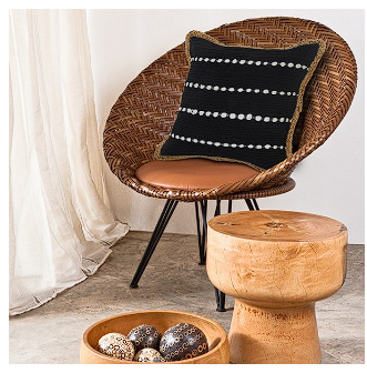 Hand Woven Throw Pillow Cover