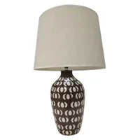 CERAMIC LAMP WITH SHADE