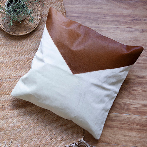 Artificial Leather Throw Pillow Cover