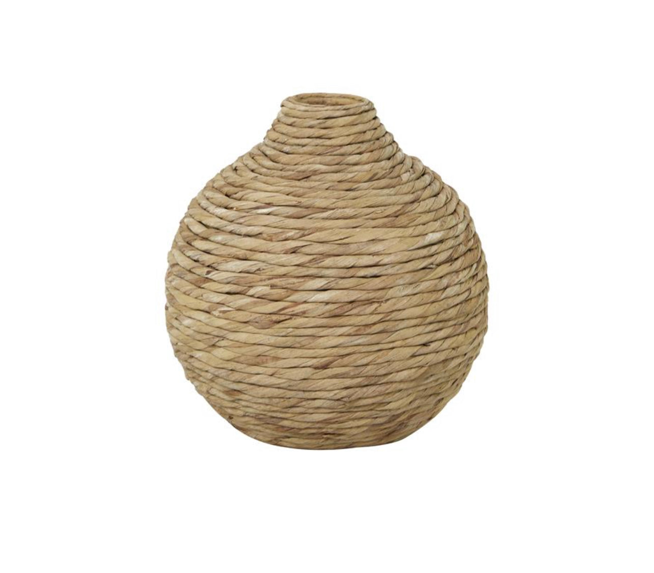 BROWN SEAGRASS HANDMADE WOVEN VASE