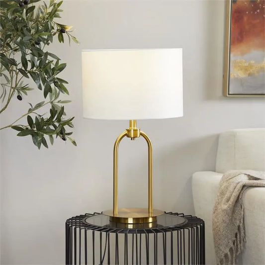 Gold Metal Modern Table Lamp,