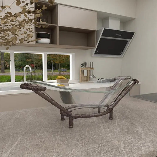 Copper Glass Modern Serving Bow