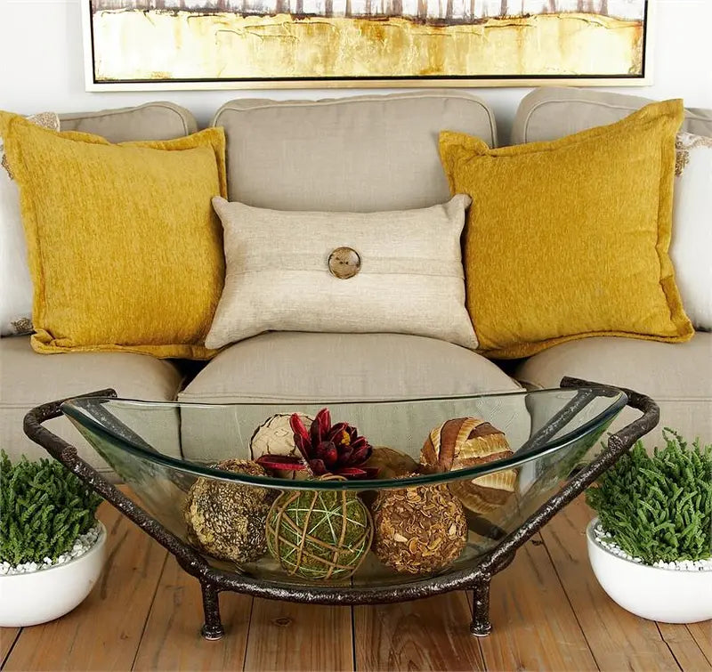 Copper Glass Modern Serving Bow