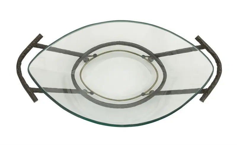 Copper Glass Modern Serving Bow