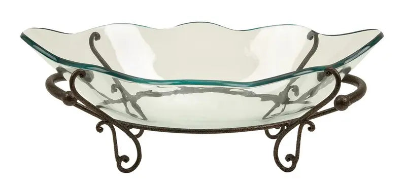 Copper Glass Traditional Kitchen Serving Bowl,