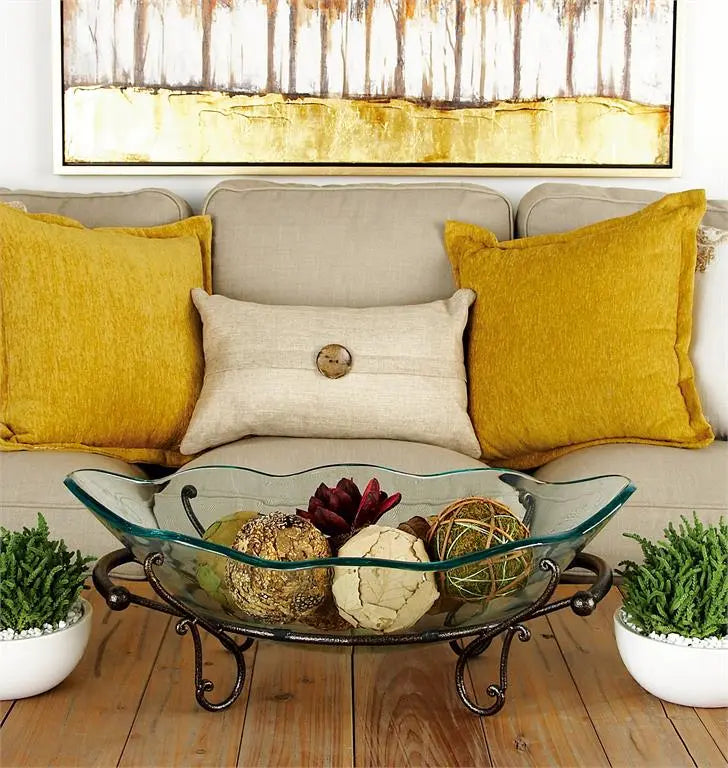 Copper Glass Traditional Kitchen Serving Bowl,