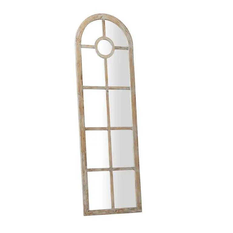 Brown Glass Coastal Wall Mirror