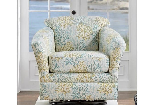 SWIVEL GLIDER BARREL CHAIR