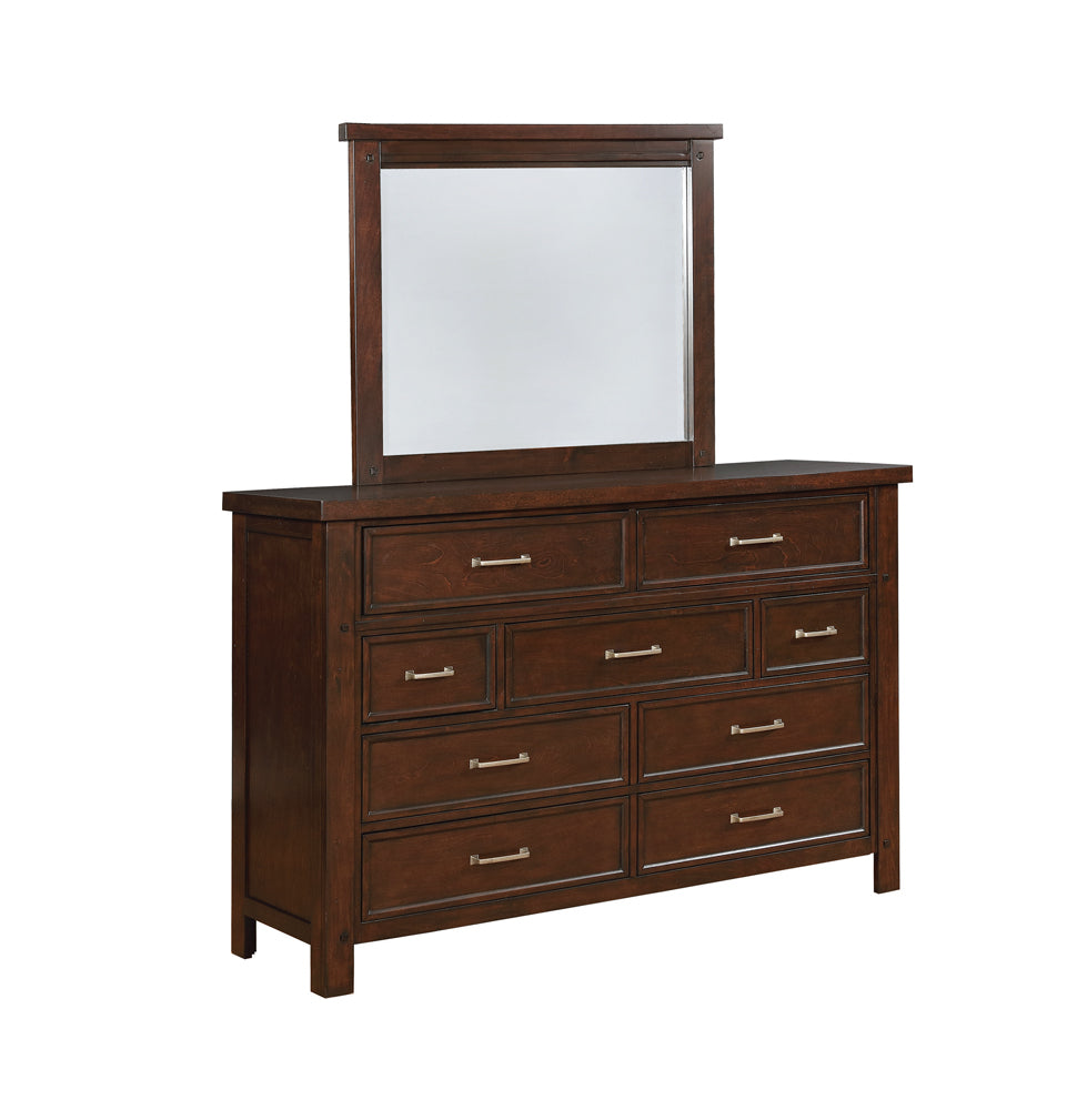 Barstow 9-Drawer Rectangular Dresser Pinot Noir