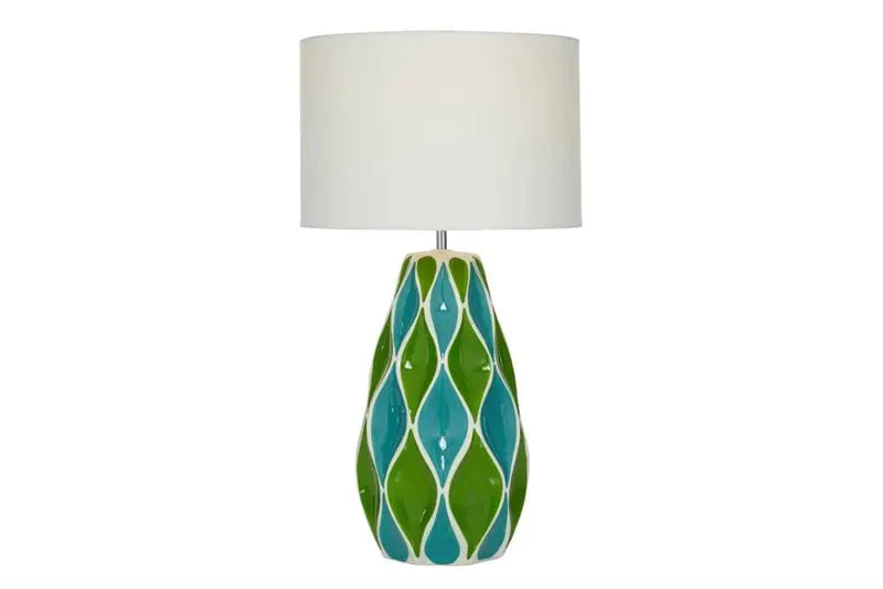 Green Ceramic Traditional Table Lamp