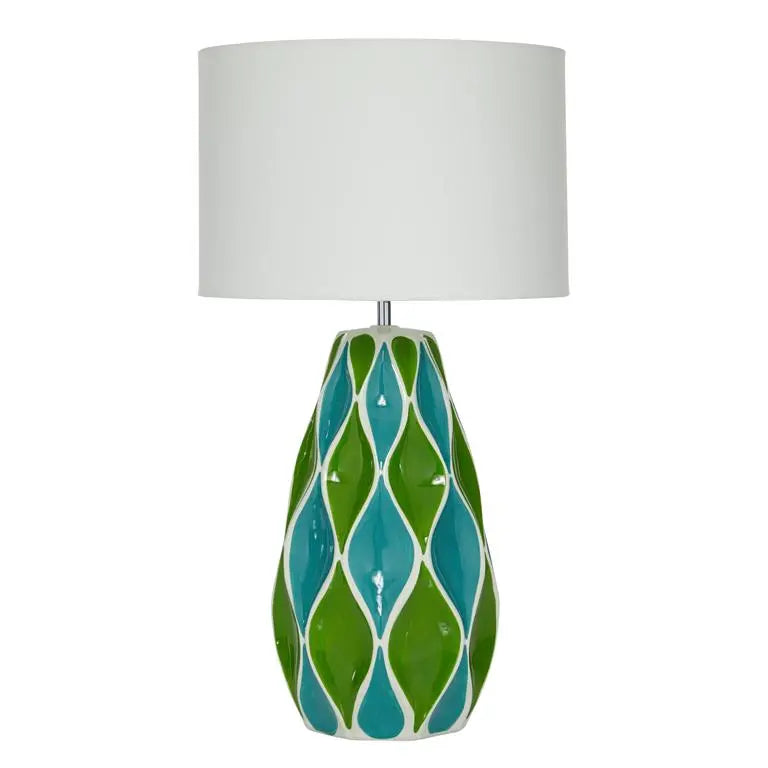Green Ceramic Traditional Table Lamp