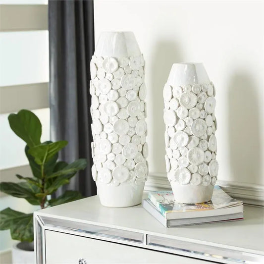 White Ceramic Modern Vase