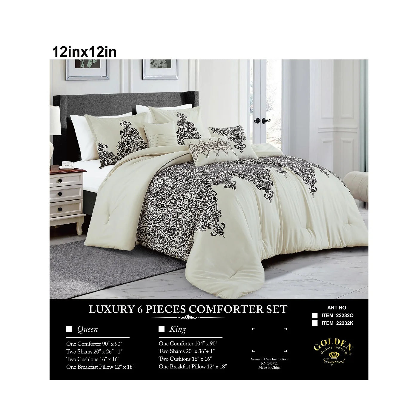 6-PC SET COMFORTERS