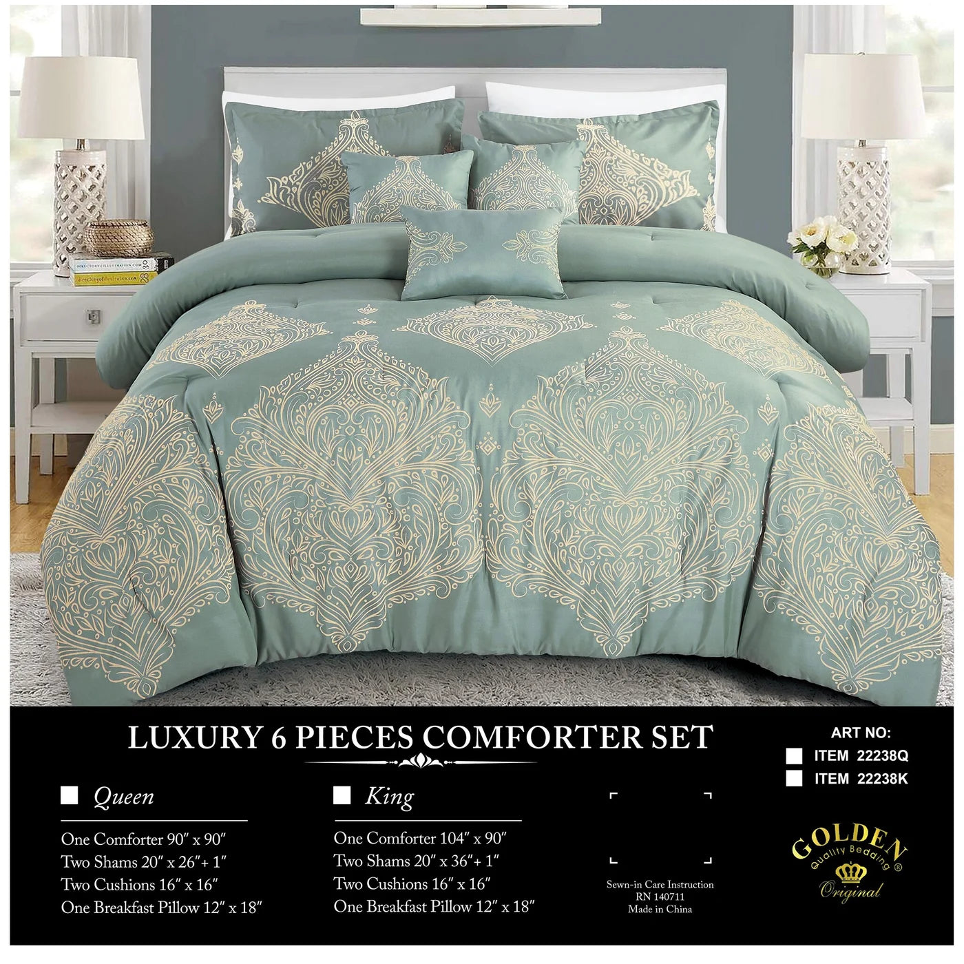 6-PC SET COMFORTERS