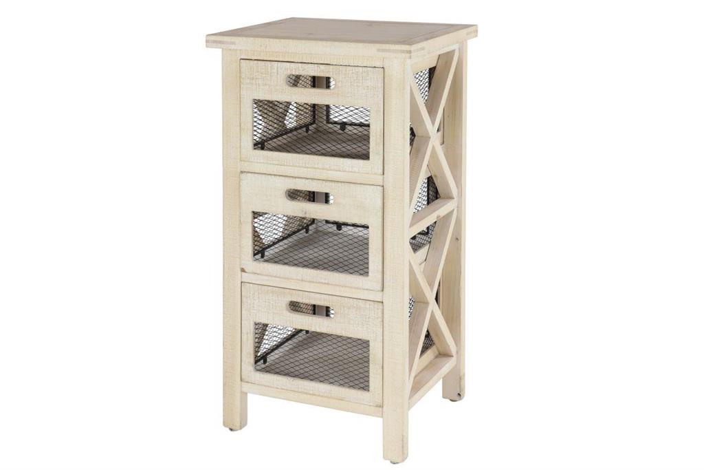 LIGHT BROWN RUSTIC WOOD CABINET