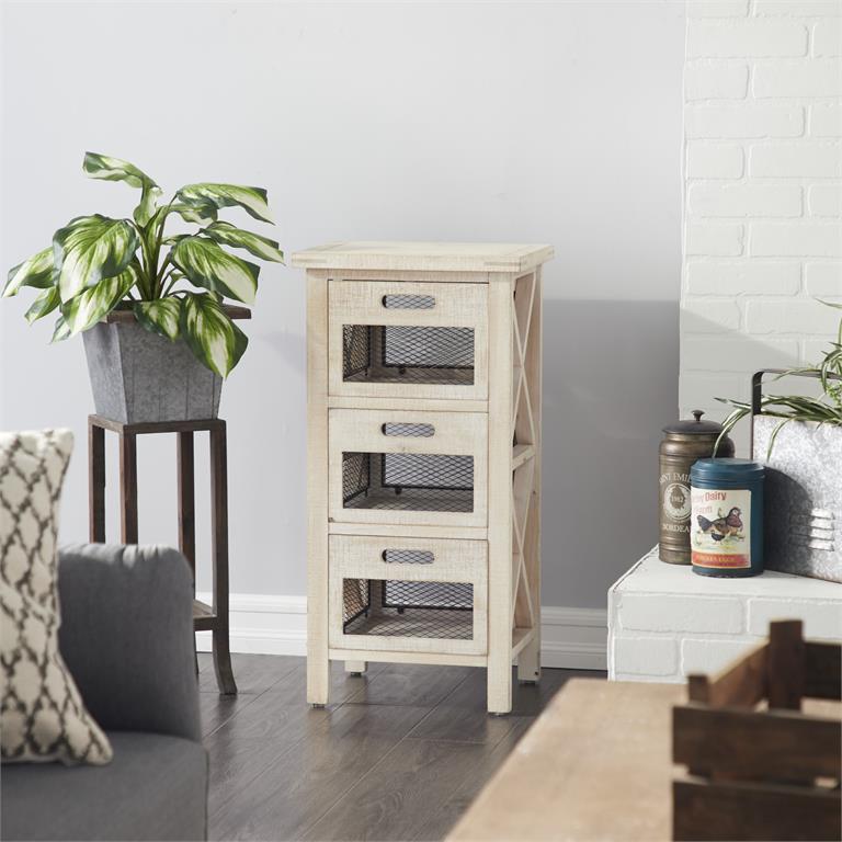 LIGHT BROWN RUSTIC WOOD CABINET