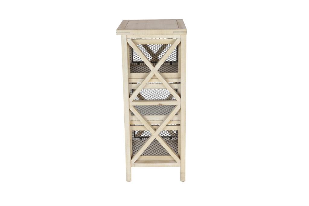 LIGHT BROWN RUSTIC WOOD CABINET