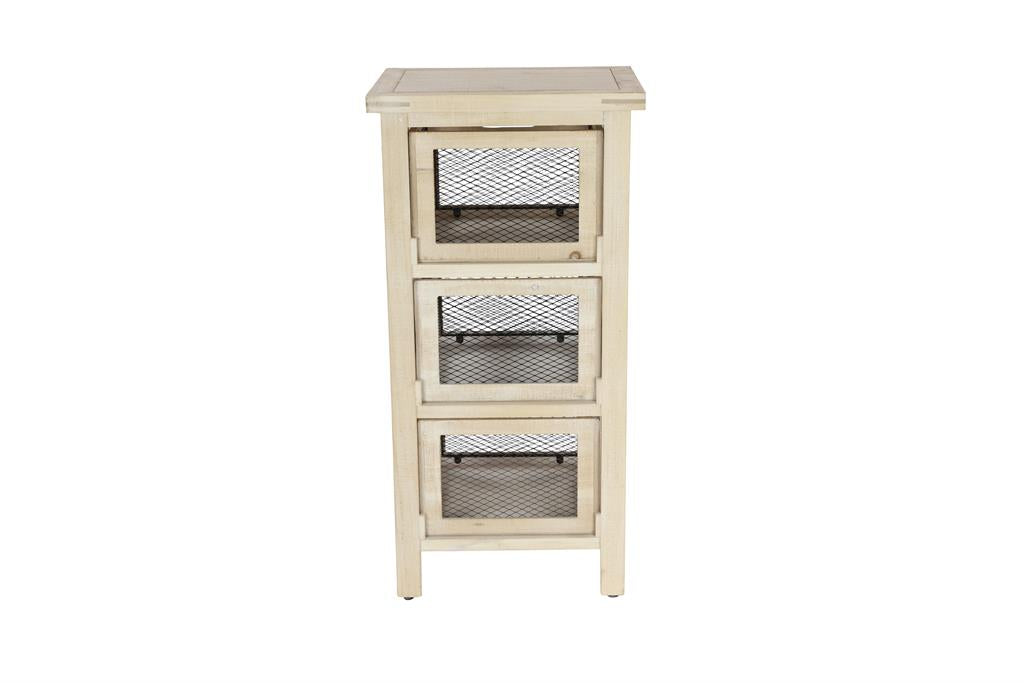 LIGHT BROWN RUSTIC WOOD CABINET