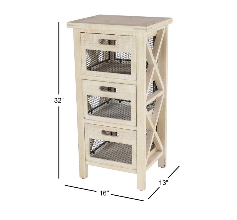 LIGHT BROWN RUSTIC WOOD CABINET